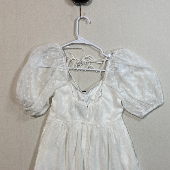 Lulu's Elegant White Puff Sleeve Maxi Dress - Picture 3 of 7